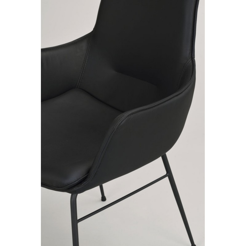 RO Lowell Fixed Arm Chair Black/Black